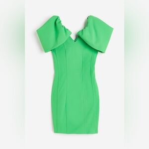 H&M | Dresses | Hm Lime Green Fringe Dress Size Xs | Poshmark